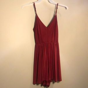 Burgundy Romper